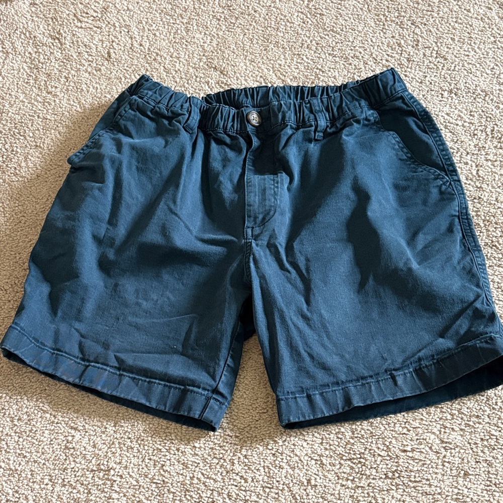 Chubbies Dark Blue Flat Front Shorts